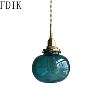 Modern Pandantiv de Sticlă Lampă cu Led-uri Hanglamp pentru Dormitor Living Bucatarie Casa Decor Simplu Nordic Lumini Prindere Loft corp de Iluminat 4