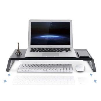 Monitor Universal din Aluminiu Monitor Stand Montant la Înălțime 91mm Ergonomic suport de lemn pentru PC Imac Pro Laptop MacBook Biroul de Acasă 4