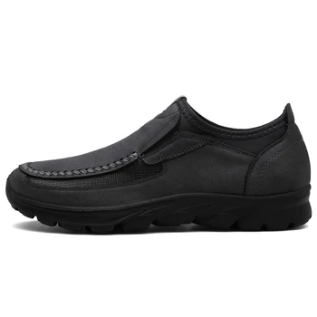 Nou Pantofi pentru Bărbați Primăvară Toamnă Piele Barbati Pantofi Casual în aer liber Adidași Bărbați Respirabil Mocasini Ultralight Respirabil Mocasini 4