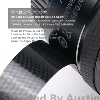 Obiectiv prime de Piele Decal Film Protector Pentru Zeiss Batis 85mm f1.8 Folie De Acoperire Protector 4