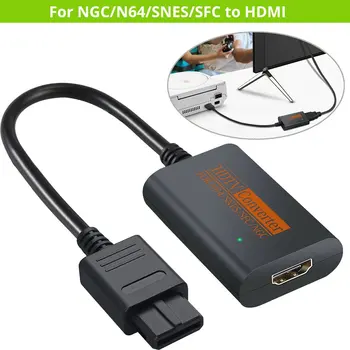 Pentru Dreamcast Convertor HDMI Cablu HDMI pentru N64 / GameCube / Consola SNES, Plug and Play Convertor HDMI Adaptor 4