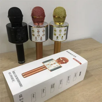 Profesionale Wireless Bluetooth Microfon Difuzor Portabil Mini Microfon Karaoke Music Player Cântând Recorder Microfon 4