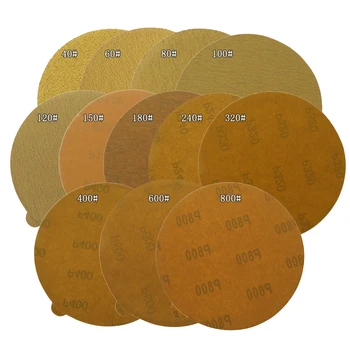 PSA/Adeziv de Aur Șmirghel - 6 inch 150mm Discurile abrazive de Oxid de Aluminiu de 60 la 1000 Crupe pentru Lustruirea & Slefuire 4