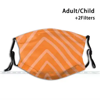 Salmonism Design Personalizat Pentru Copilul Adult Masca Anti Praf Print Filtru Lavabil Masca De Fata Pește Somon Portocaliu Model Textura Pielii 4