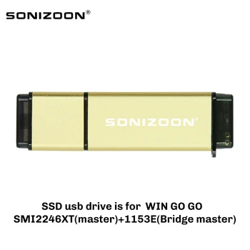SONIZOON SSD DE WINTOGO stare Solidă USB3.1 USB3.0 128GB, 256GB Hard Disk Portabil Solid state DrivePC 4