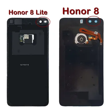 Sticla Din Spate Pentru Huawei Honor 8 Înapoi Capacul Bateriei Cu Amprenta Buton Flex Ușa Din Spate Caz Pentru Onoarea 8 Lite Capacul Din Spate De Sticlă 4
