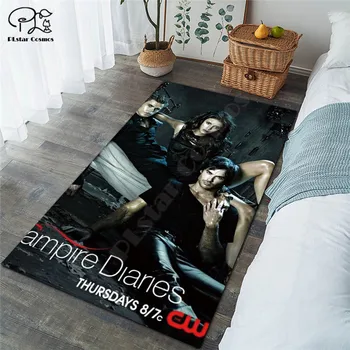 The Vampire Diaries covor Pătrat Anti-Derapare Zona de Etaj 3D Mat Covor Non-alunecare Mat Sala de Mese Camera de zi Dormitor 03 4