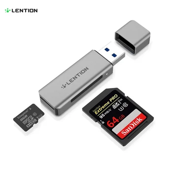 USB 3.0 SD/Micro SD Card Reader, USB de Tip Dual Adaptorul de Card de Memorie Compatibil MacBook Air si Pro, Surface Book, și Mai mult 4