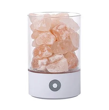 USB Real Himalaya Sare de Cristal de Rocă Lampa Bun pentru Sănătate Mic Minerale Ionic Negativ Piatră de Lavă Sare Lumina de Noapte pentru Dormitor 4