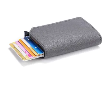 ZOVYVOL 2020 RFID Pop-up Ambreiaj Multi Barbati si Femei Unisex Cazul in care Cardul Multi Portofel Inteligent Fibra de Carbon Anti-furt Suport Card 4