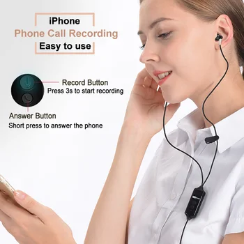 Înregistrare apel în Cască Software-ul Social Înregistrare Săli de Clasă On-line APP de Înregistrare Vocală a Dispozitivului Cască pentru iPhone 4