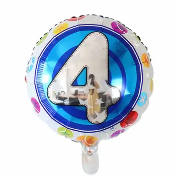 10buc 18inch albastru Argintiu Număr de Baloane Ziua de naștere Petrecere de Nunta, Decoratiuni Baloane Folie Copil jucărie Copil de Dus Cifre Globos 5