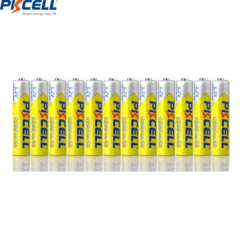 12Pcs PKCELL Baterii AAA 1.2 V 1200mAh Ni-MH AAA Baterie Reîncărcabilă cu 3PC AAA/AA cutie de baterie Pentru Acasă TV control de la distanță 5