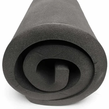 200x60x5cm Negru Poliuretan de Inalta Densitate Scaun Pernă de Spumă Foaie de Înlocuire Tapițerie Pernă de Tampoane de Spumă Mobilier Pături 5