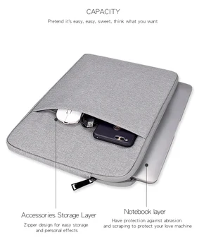 2020 Nou rezistent la apa Laptop Maneca Geanta pentru Apple Macbook Air Pro Retina Atinge Bar 11 13 13.3 15 16 inch A2251 A2289 A2141 A2179 5