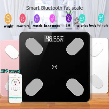Bluetooth Body Fat Scale - Smart IMC Scară de Baie Digital Wireless Scară Greutate, Compozitia Corpului Analizor cu Smartphone App 5