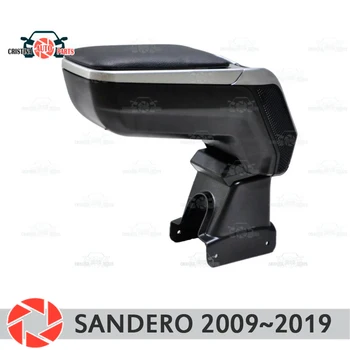Cotiera pentru Renault Sandero 2009~2019 auto cotiera consola centrala din piele cutie de depozitare scrumiera accesorii styling auto m2 5