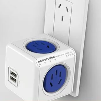 Crearea Putere Cub de Priza Dual USB Porturi Adaptor Extensibil Multifunctional NE-AU Plug Încărcător de Perete pentru Casa de Încărcare 2A 5