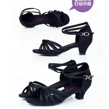 De Vânzare La Cald Pătrat Dans Sală De Bal Dans Latino Pantofi Femei Fete Toc Mic Salsa Pantofi Ieftini Pantofi De Dans Salsa Pentru Femei 5