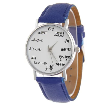 De înaltă calitate fierbinte împinge matematica elemente de student ceas tendință model geometric cuplu ceas curea cadou de Crăciun 5