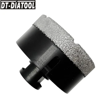 DT-DIATOOL 1 buc Uscat de Calitate Profesională Diamant burghie freză de Foraj biți de bază pentru Porțelan M14 Diametru Filet 80mm 5