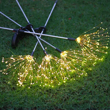 DUS Solar foc de Artificii Lumini în aer liber rezistent la apa Zână Ghirlanda 90/150 Led-uri de Lumină Șir Grădină cu Gazon, Strada Decor de Crăciun 5