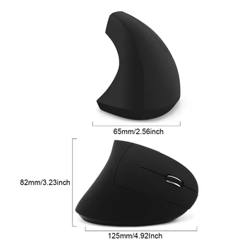 Ergonomic Mouse de Gaming 2.4 Ghz 1600 DPI Wireless mouse-urile Optice Mâna Dreaptă Verticală Mause cu Încheietura Restul Mouse Pad Pentru Laptop PC 5