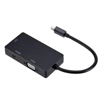 Grwibeou 3 in 1 Mini DisplayPort DP la HDMI/DVI/VGA, Display Port Cablu Adaptor pentru Cablu Convertor Pentru Apple MacBook Air Pro MDP 5