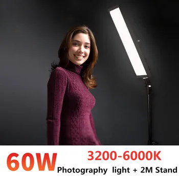 GSKAIWEN 60W LED-uri de Fotografie de Studio Kit de Iluminat Video Panou de Lumină Lumina Reglabila cu Stand Trepied pentru Portret Produs Trage 5