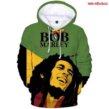 Harajuku 3d Hanorace Bob Marley Imprimare de Îmbrăcăminte pentru Bărbați Jachete de Toamnă Casual Oversiezed Hanorac Femei Hip Pop Bob Marley Topuri 5
