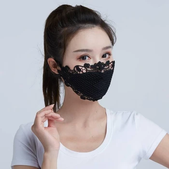 Matase de gheață masca de vară de sex feminin subțire secțiunea protecție UV praf fata respirabil nasul deschis parasolar masca 5