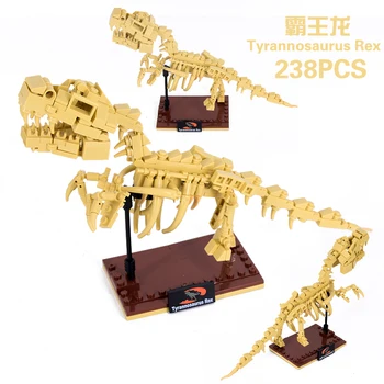 MOC Idei Jurassic World Muzeul de Fosile de Dinozaur Jurassic Dinozaur Lume Legoinglys Blocuri Caramizi Dino Jucărie Pentru Copii 5
