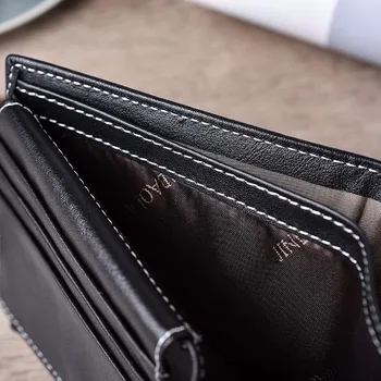 Moda RFID blocking Fibra de Carbon barbati portofele din piele scurte de sex masculin ID titularul cardului de credit, portofel, buzunar, geanta 5