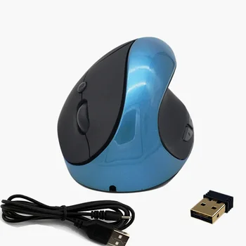 Mouse-ul fără fir Încărcare Verticală Mouse-ul 1600DPI Ergonomic Mouse Optic Vertical de Sănătate Mouse-ul a Proteja Încheietura mâinii Mouse-ul pentru Laptop Pc 5