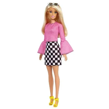 Original Păpuși Barbie Marca pink lady FXL44 Fashionista Papusa Fata Copii Cadou de Ziua Papusa bonecas Stil de Moda pentru Copii 5