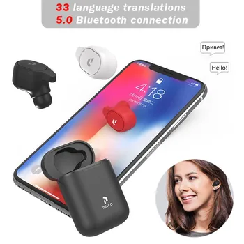 Peiko S Translator Căști 33 De Limbi Traduce Instantaneu Wireless Smart Voice Translator Setul Cu Cască Bluetooth Traducători Nou 5