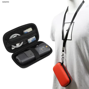 Portabil mini sac de Depozitare rezistent la apa caz de Protecție PU Cutie Cu șnur Pentru DJI Osmo de Buzunar Portabile Gimbal Accesorii aparat de Fotografiat 5