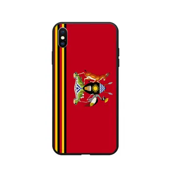 Uganda Naționale Steag Stema Temă Moale TPU Cazuri de Telefon Cover Image Logo-ul Pentru iPhone 6 7 8 S XR X Plus 11 Pro Max 5
