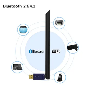 Wireless de 5 ghz Wifi Adaptor 600Mbps Dual Band 6dbi Antena USB 802.11 AC Calculator PC Bluetooth 4.2 Transmițător Receptor Card wi-fi 5