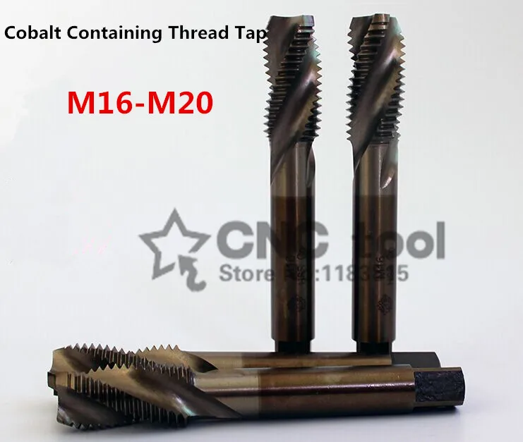 1BUC M16-M20 conțin cobalt mașină de robinete canal Spiralat apăsați speciale, oțel inoxidabil racord robinet (M16/M18/M20/M16*1.5/M18*1.5) 0