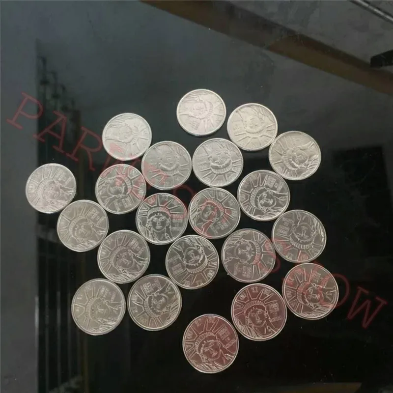 200pcs 24*1.85 mm/25*1.85 mm de joc Personalizate moneda semn arcade de vânzare la cald din oțel inoxidabil simbol acceptor de monede mașină de joc token 0