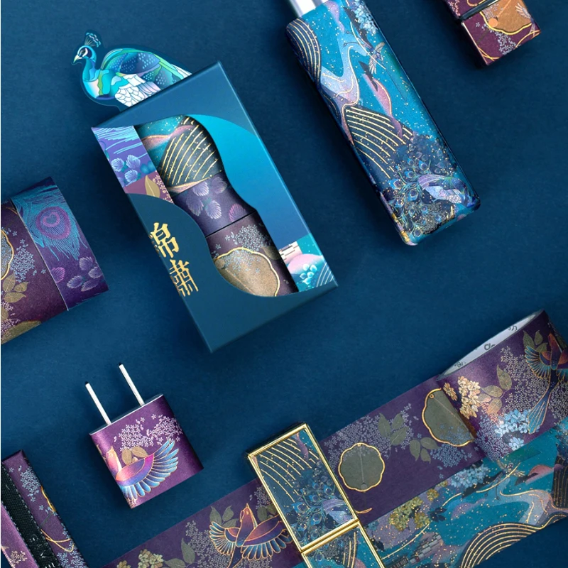 3 buc/set Lux Palatul de Vara Adezivă de Mascare Benzi de Hârtie Stil Chinezesc Bandă Washi pentru Jurnal Autocolant Album Foto DIY Cadouri 0