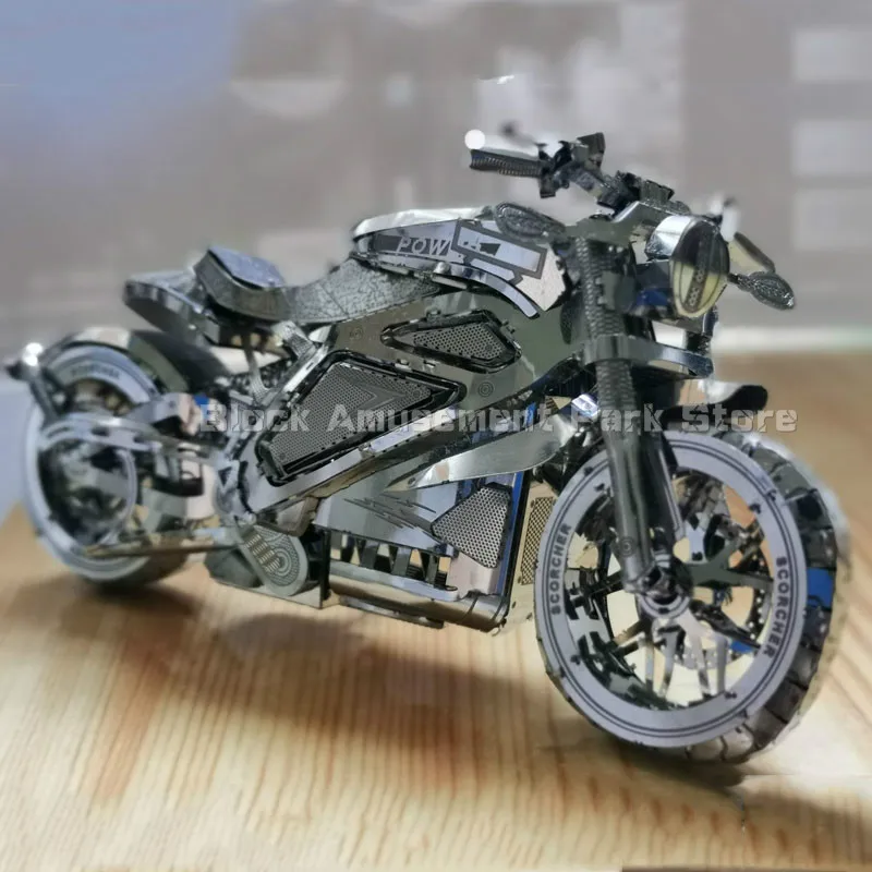 3D Metal Puzzle Răzbunare Motocicleta Colectie de Puzzle 1:16 AM DIY 3D cu Laser Tăiat Model de Puzzle Jucării pentru Adulți 3d Puzzle pentru Adulți 0