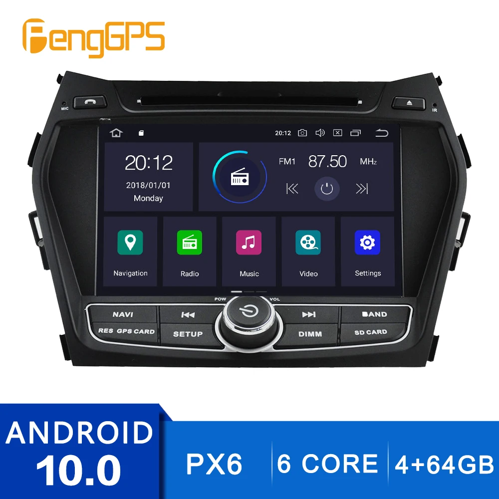 Android 10.0 CD-DVD Player Pentru Hyundai IX45/Sante Fe-2018 Unitate Multimedia Auto Stereo Navigatie GPS Radio Carplay 0