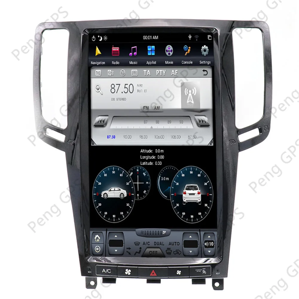 Android 9.0 PX6 DSP Tesla sistemul masinii nu dvd player radio automate Pentru Infiniti G35 G37 G25 G37S Q60S 07-13 de navigare gps Unitate 0