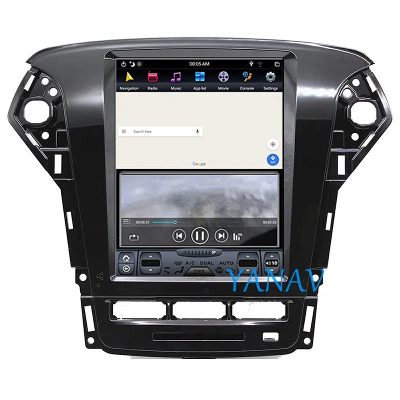 Android radio auto navigație GPS Pentru-FORD-fusion mondeo mk4 2011-2013 car audio stereo multimedia video ecran Vertical player 0