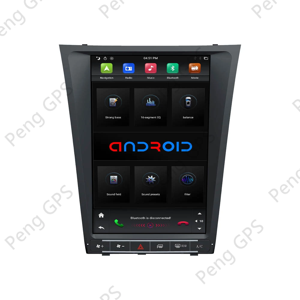 DVD Player Pentru Lexus GS300 GS460 GS450 GS350 Android Setreo Radio Multimeida de Navigare GPS Unitatii Touchscreen Bluetooth 5.0 0