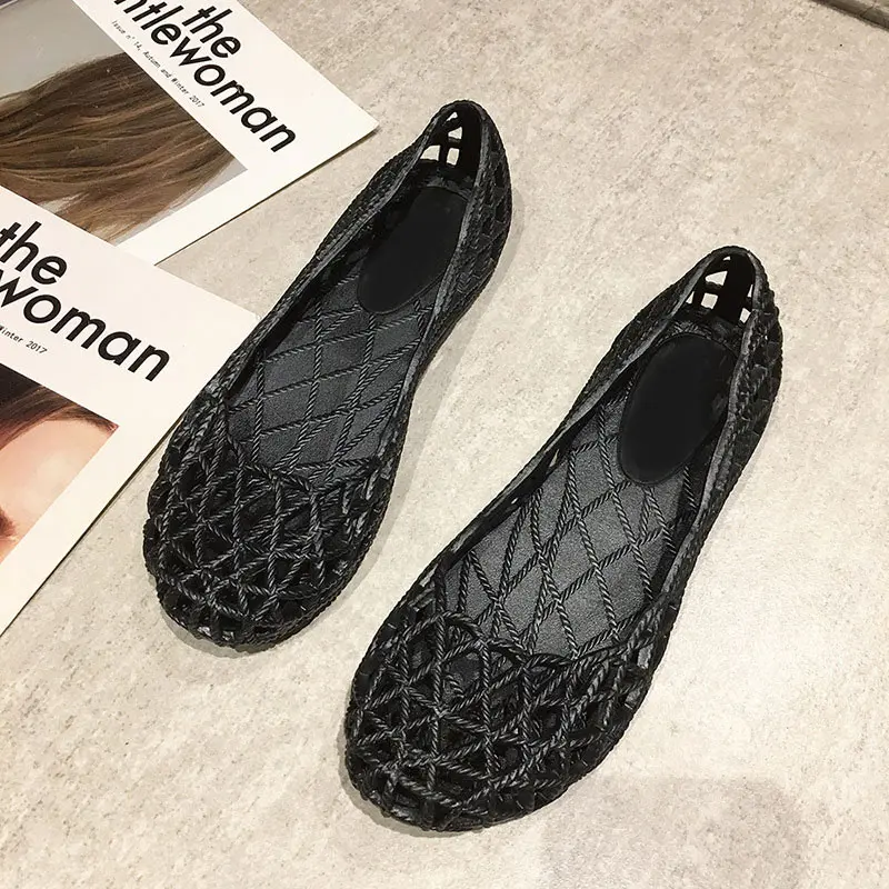 Femei Papuci De Plaja Doamnelor Gol Vara Rece Respirabil Apartamente Pantofi De Sex Feminin Aluneca Pe Elegants Lumina Confort De Înaltă Calitate Sandale 0