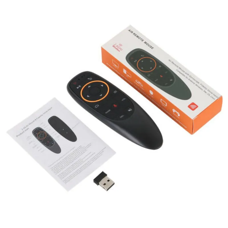 G10 Voce de la Distanță de Control 2.4 G Wireless Inteligent Air Mouse-ul ASCUNS pentru Android TV Box 0