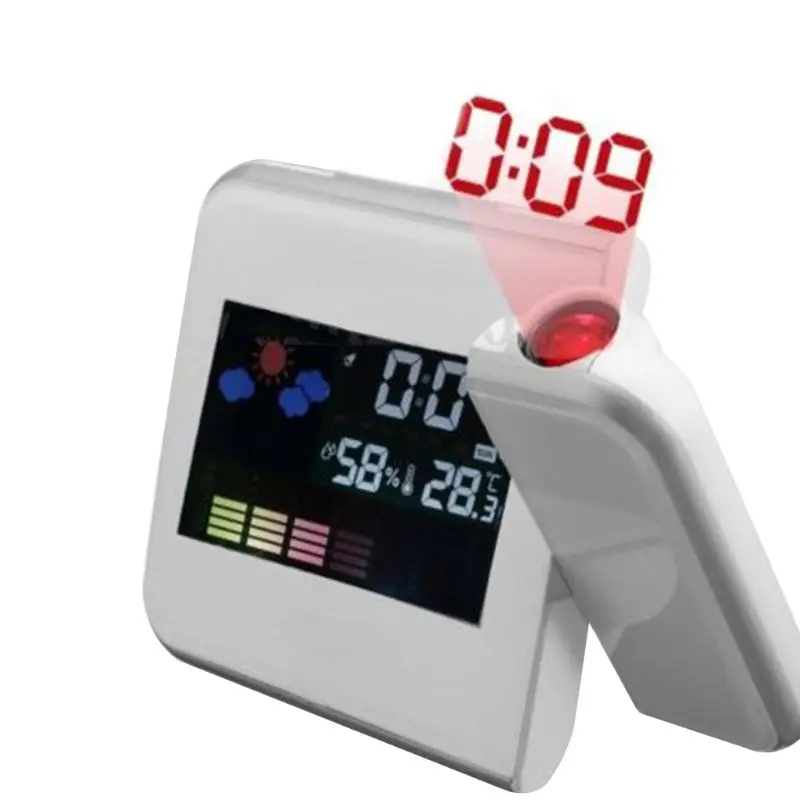 LCD Ceas Electronic de Proiecție Digital Ceas cu Alarma Snooze Vremea Termometru cu Display LED 0